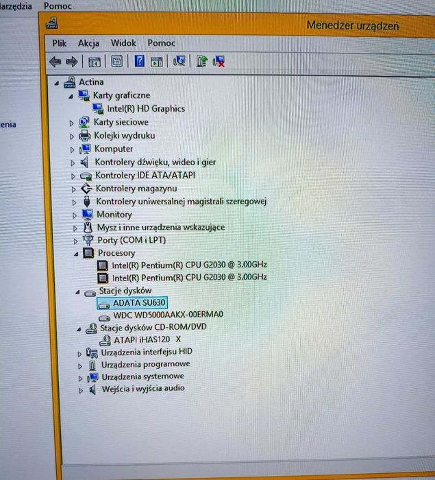 Komputer jednostka centralna pc intel