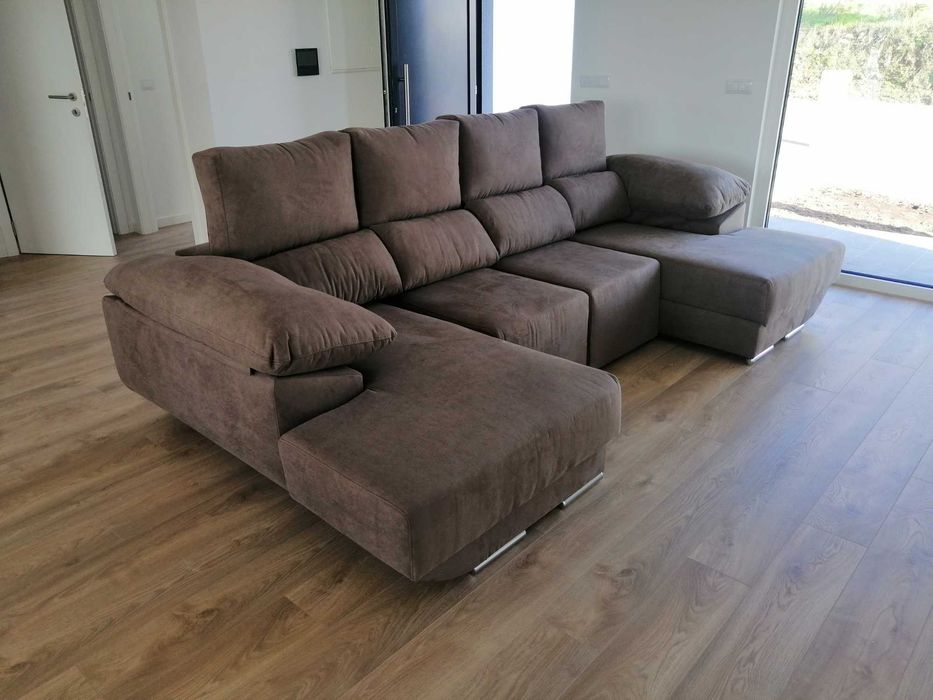 Sofá Chaise Longue Ref.ª Cairo - Fabricamos todas as medidas e cores