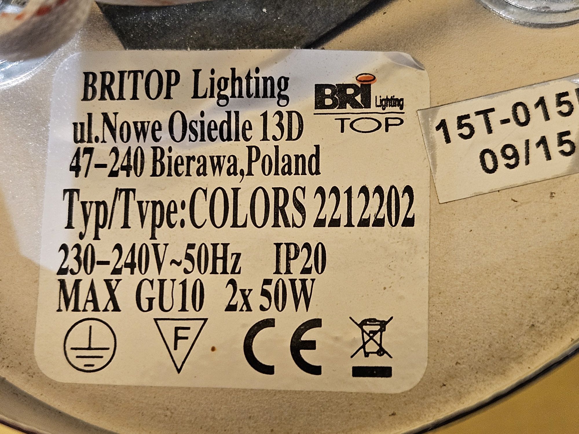 Listwa sufitowa COLORS podwójny biały/chrom (Britop)
