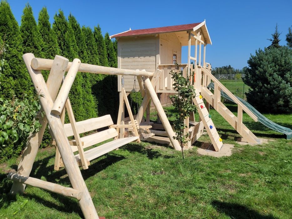 Plac zabaw, huśtawki, place zabaw, domki