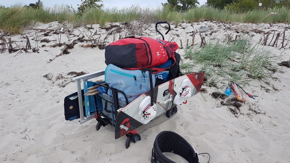 Wózek plażowy turystyczny  kitesurfing kite na sprzęt,