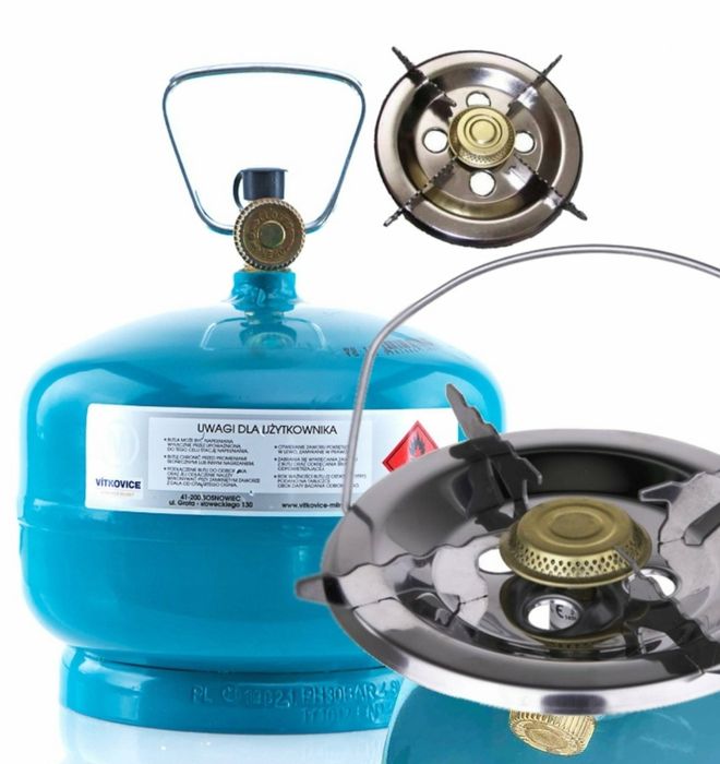 Газовий балон + пальник 2кг=5л, 3кг=7л