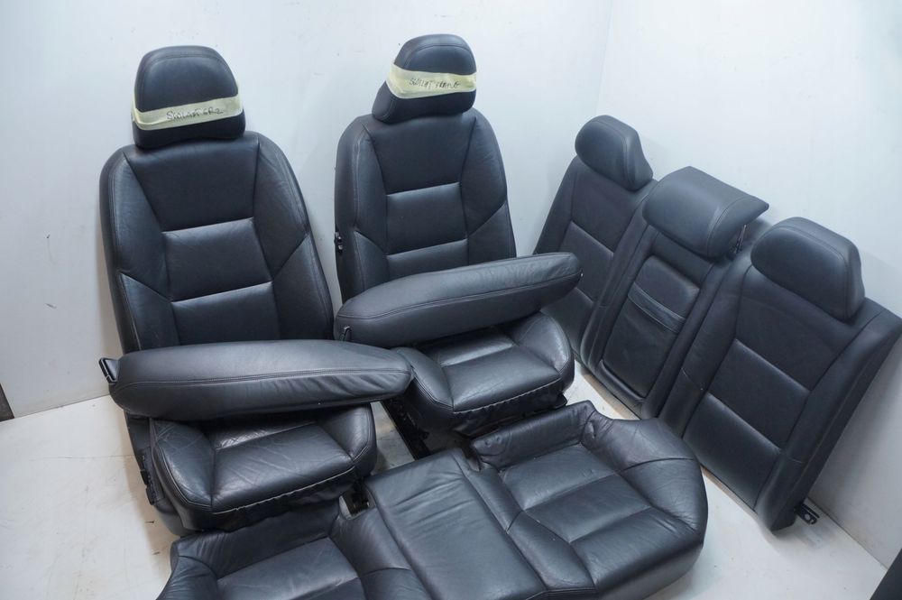volvo s60 i lift fotele kpl czarne skóra lewy prawy kierowcy elektr. grzane