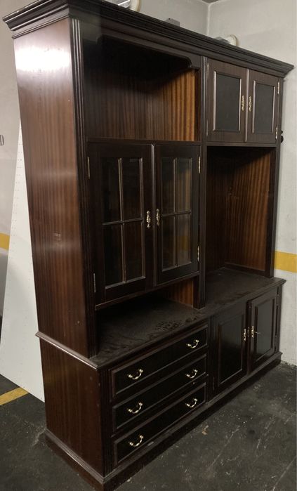 Móvel de sala de madeira maciça