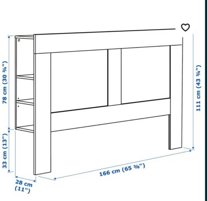 Cabeceira BRIMNES Ikea
