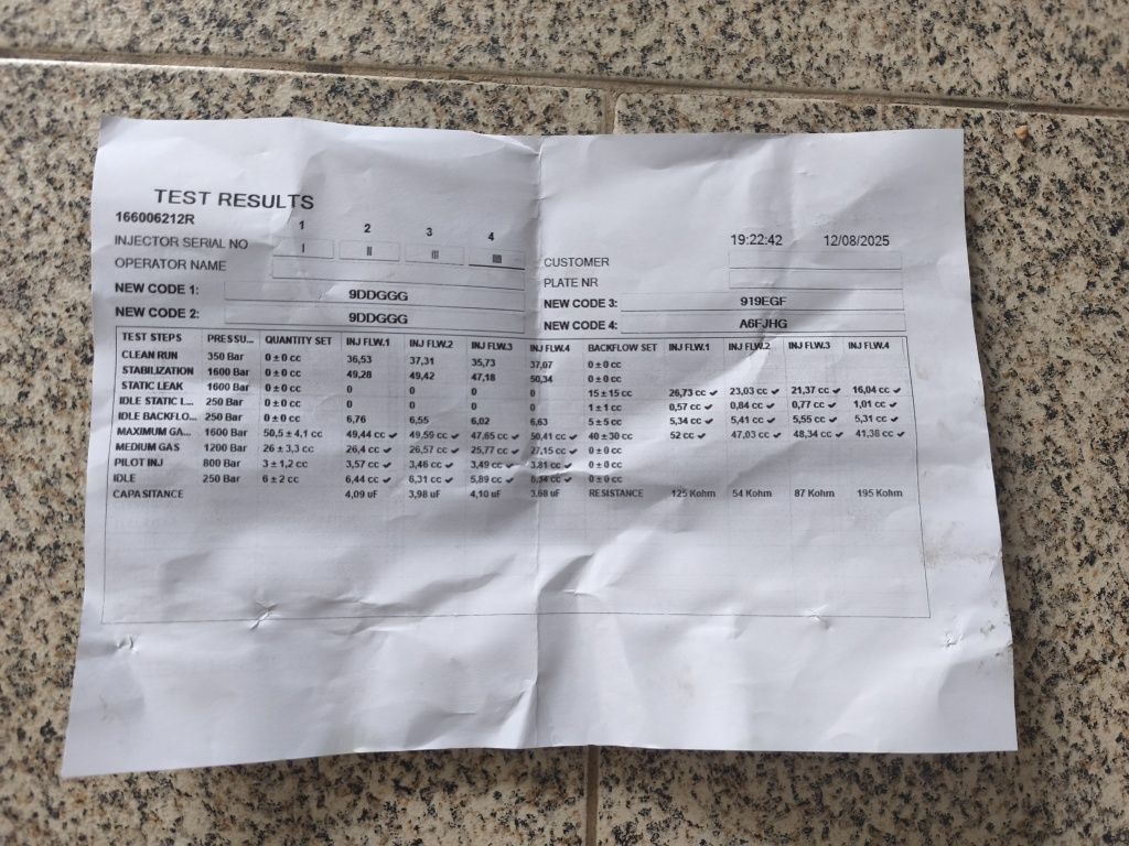 4 injetores Renault Megane 3