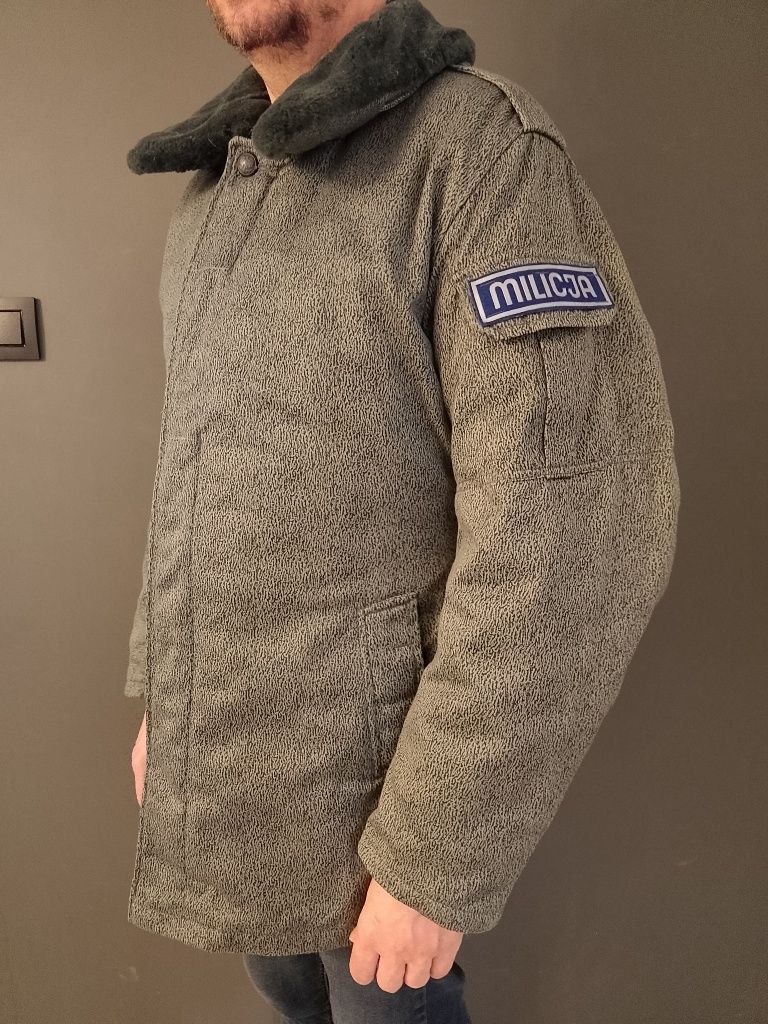Kurtka bechatka milicyjna, milicja PRL