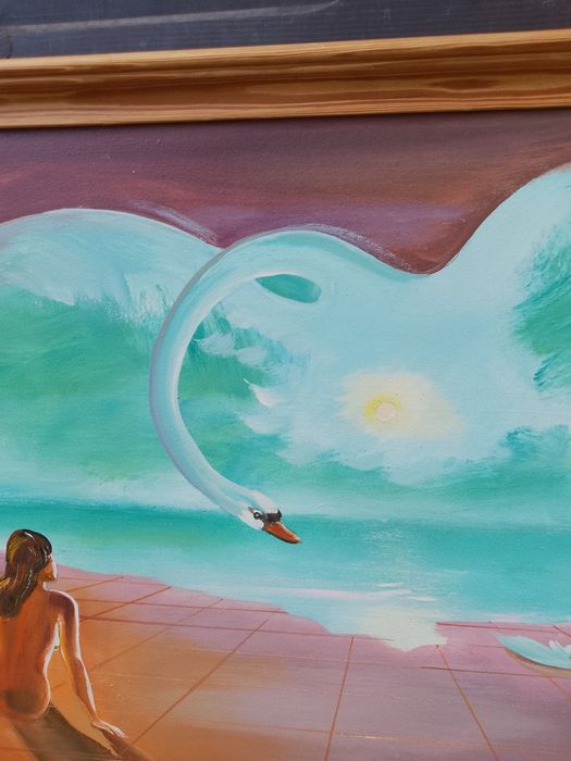 Forever przepiękny duży obraz olejny