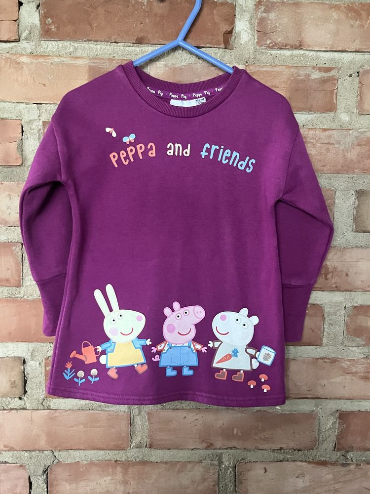 92 peppa pig Primark bluza tunika fioletowa