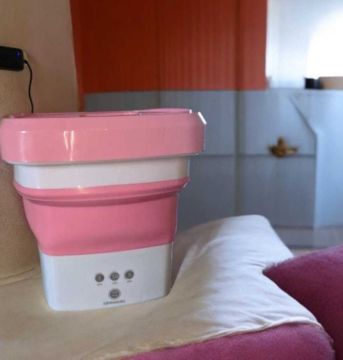 Пральна машинка силіконова складна портативна для дитячого одягу