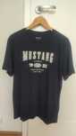 Koszulka t-shirt Mustang granatowa, roz. M, idealna do jeans