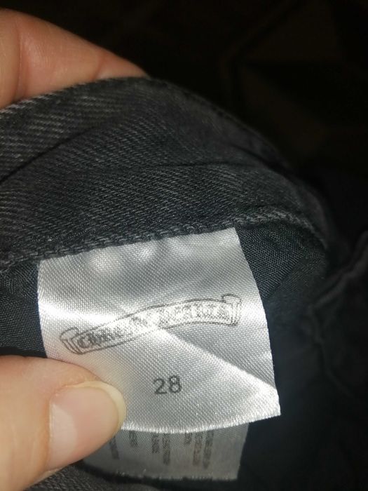 Джинси чоловічі (на підлітка) CHROME HEARTS Black / Pink