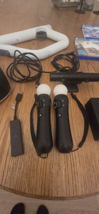 PS VR + Kamera + Move 2x + 5 GRY VR| Pełen Zestaw do Gier VR PS4 PS5