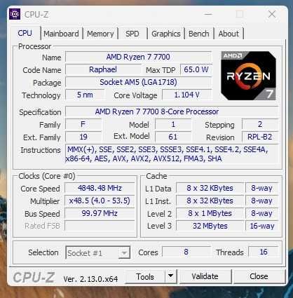 Półroczny R7 7700 | 32GB RAM DDR5 | 1 TB SSD || Zamiana na słabszy!
