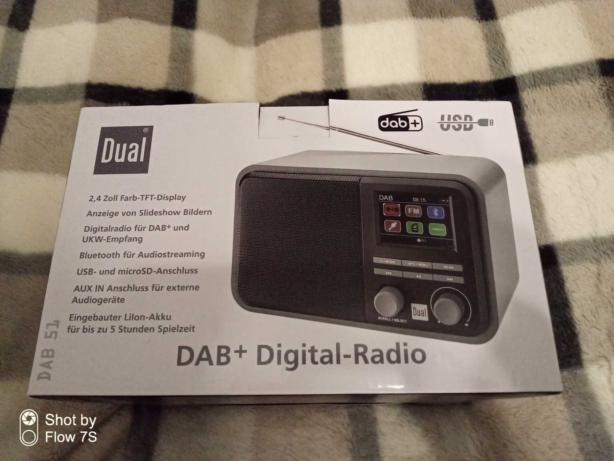 Radio Dual DAB szare