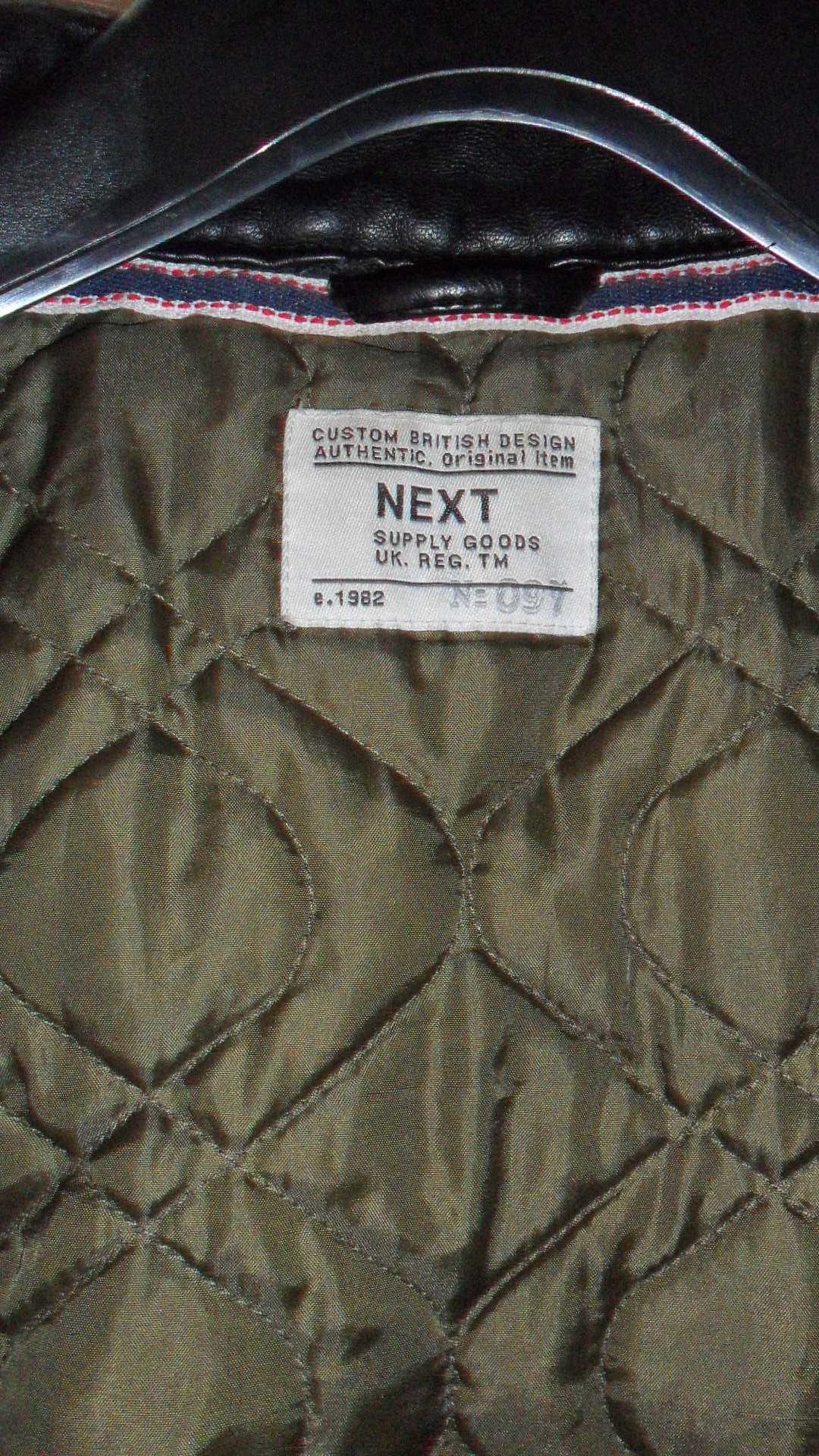 куртка подростковая кожа новая подмото Next uk (42)11-12 лет