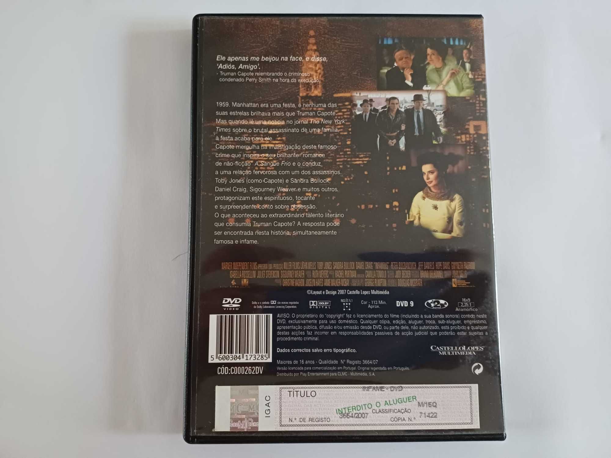 DVD - Infame, com Daniel Craig, Sandra Bullock, Sigourney Weaver
