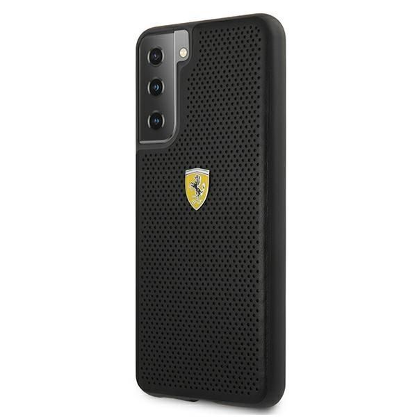 Etui Ferrari Galaxy S21 On Track Perforated Black