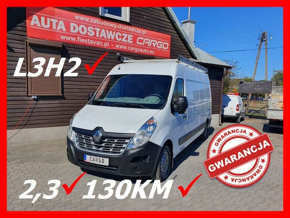 Renault MASTER  L3H2 2,3 130km Max Maxi Klima Tempomat Hak Bagażnik Dachowy