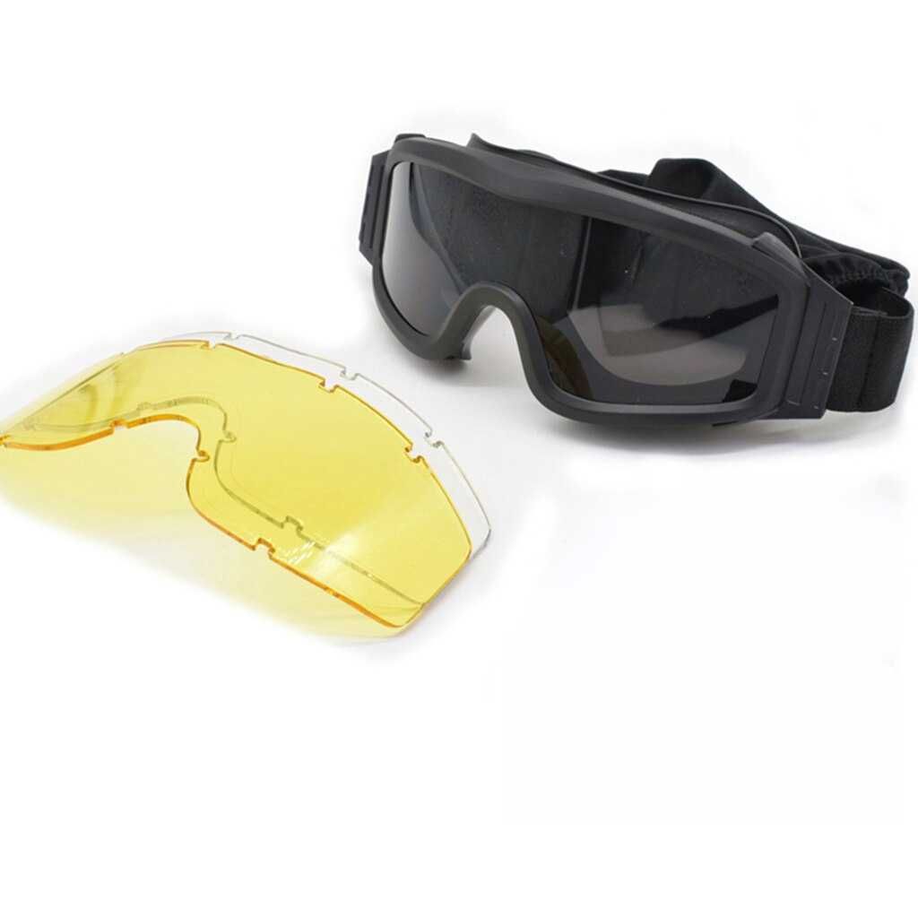 Защитные ударостойкие тактические баллистические очки-маска окуляри