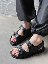 Босоніжки Chanel Sandals Black Leather р36-40