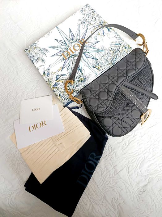 Dior Saddle czarna torebka na ramie nowa w pudełku