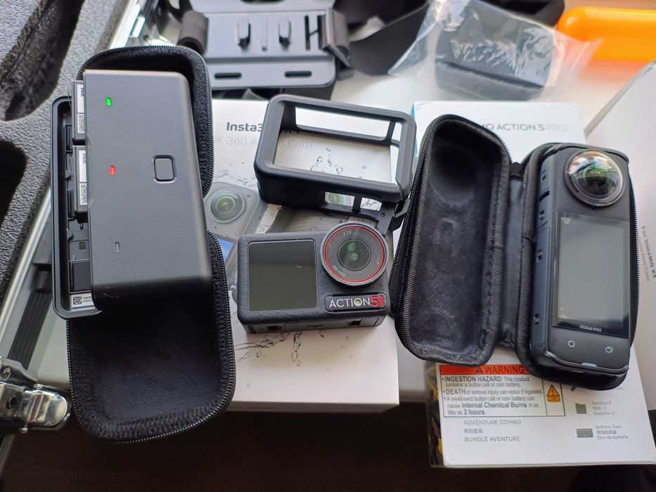insta 360x4 та dji osmo action 5 pro та багато аксесуарів
