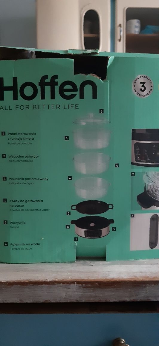 Nowy potrójny kombiwar elektrycznyHoffen. 8,5l. Parowar