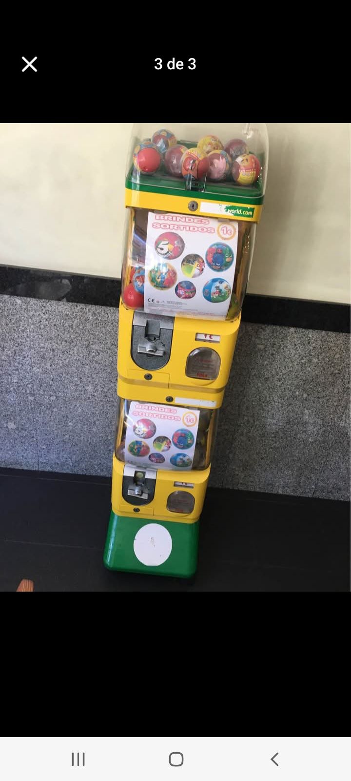 Maquina tipo de Bola de brindes de colecção