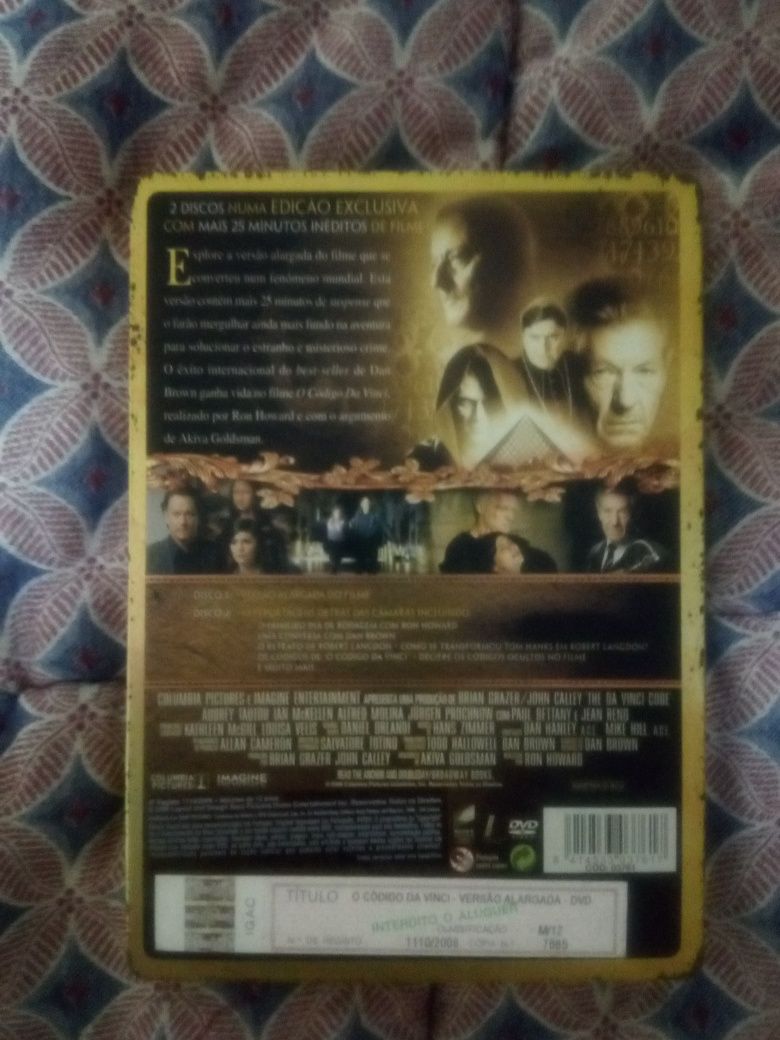 O código da Vinci 2 DVD's novos capa metálica