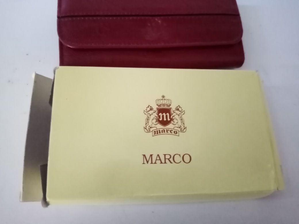 Nowy włoski skórzany portfel