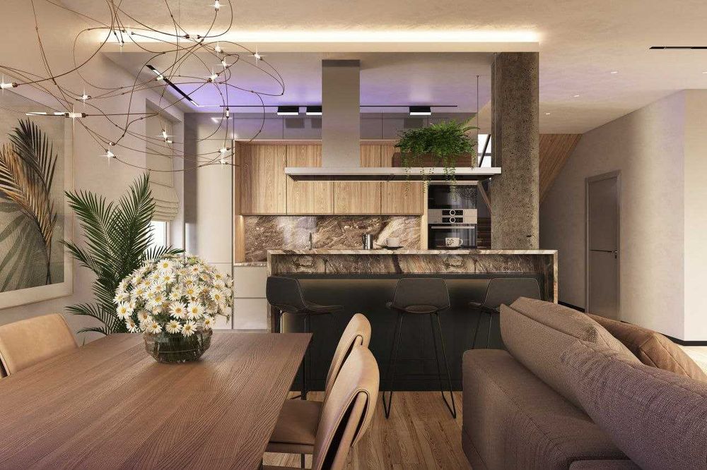 Современный дизайн квартиры. Проект, визуализация. Послуги дизайнера