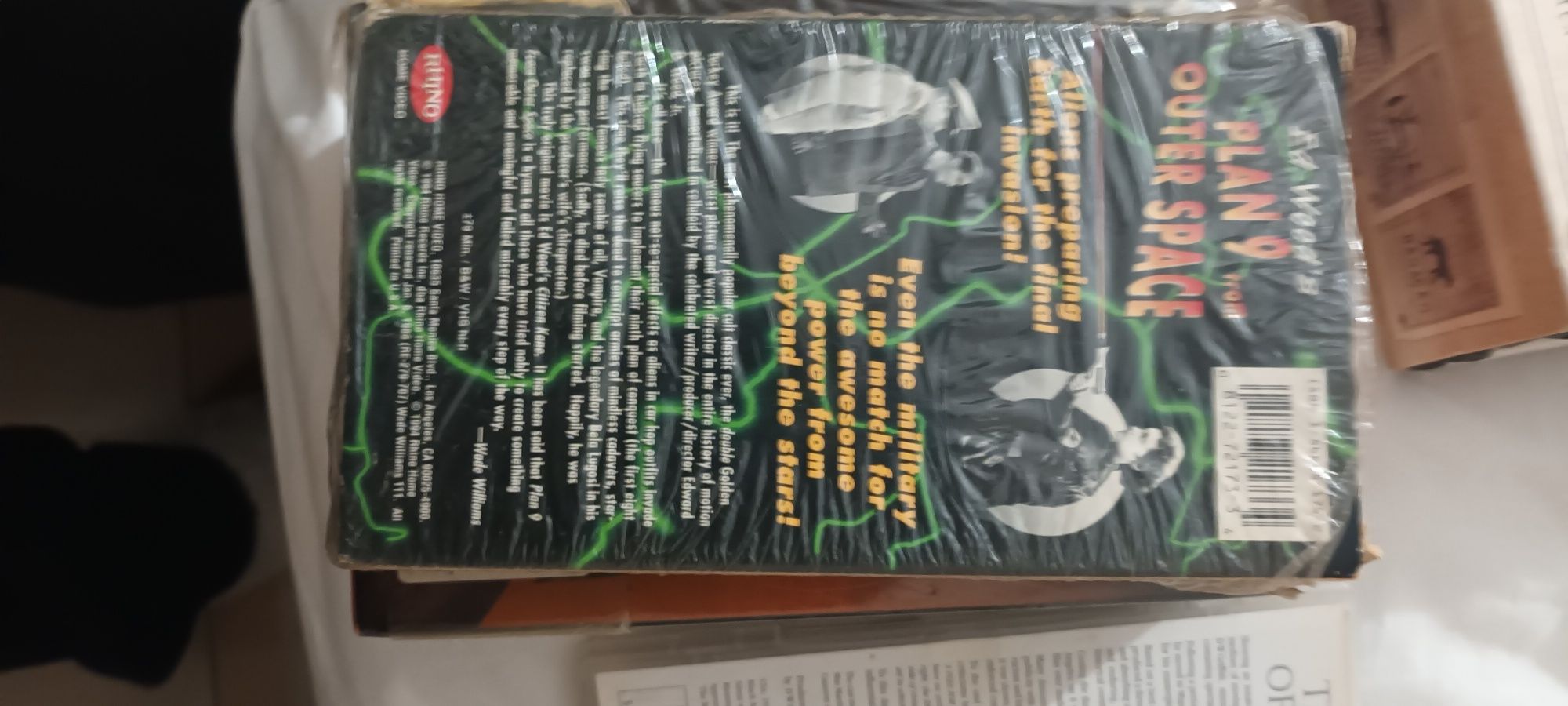 Original VHS embalado plan 9 from outher space