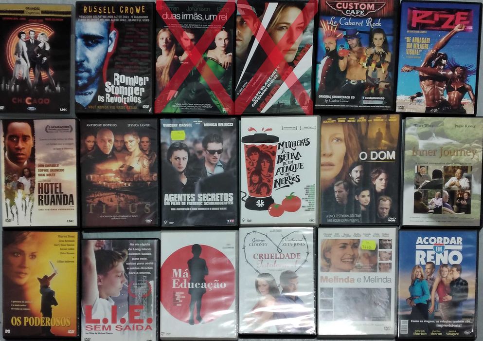 Filmes DVD e VHS - usados e novos - 1€ e 2€