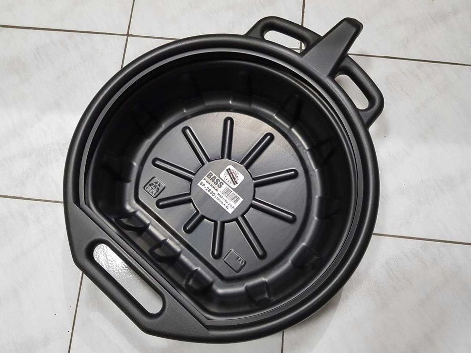 NOWA Miska Zlewarka Do Spuszczania Oleju Płynu Duża 8L Solidna Szeroka