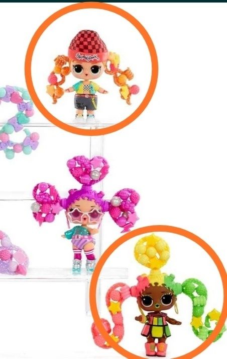 Кулька з намистинок lol hair beads tots 4 різних зачіски бусінки l.o.l