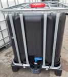 Zbiornik 600l czarny paletopojemnik zbiorniki beczka mauser ibc rsm wo