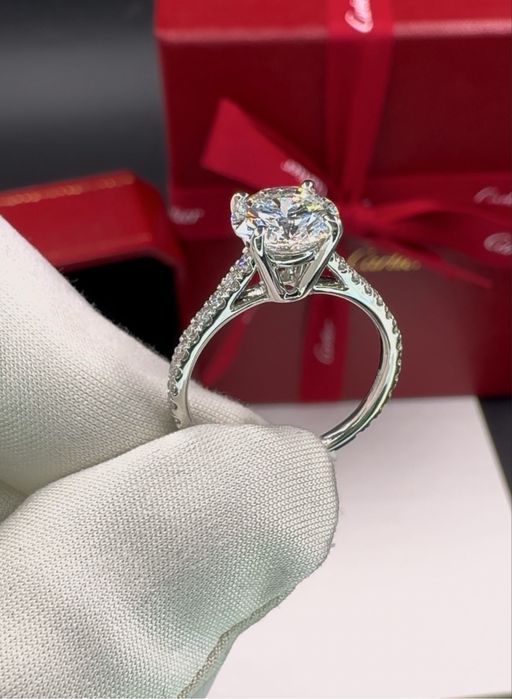 Кольцо с бриллиантами 2.45 карат . GIA. Cartier. Graff