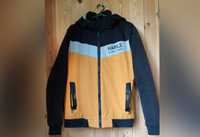 Куртка (ветровка) весенняя, осенняя, размер 48-50 L черно-оранжевая