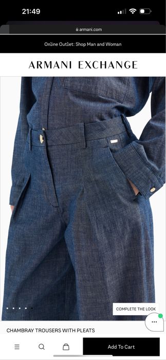 Джинии armani exchange