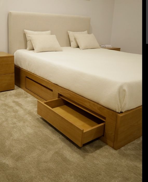 Cama de casal para colchão 1,60 x 2 mt