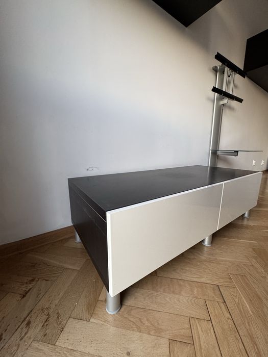 Szafka Ikea Besta z szufladami stojąca z nóżkami 120x25x40