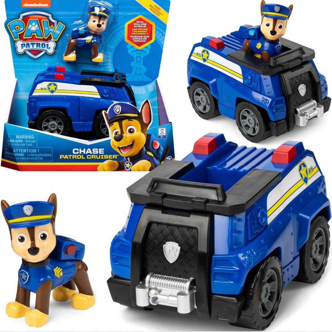 Psi Patrol pojazd policja radiowóz figurka Chase