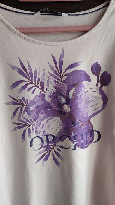 Bluzka z krótkim rękawem T-shirt S 36 fiolet