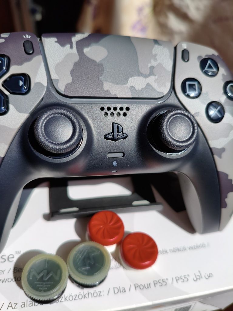 Геймпад Sony Playstation DualSense for PS5 Grey Cammo, идеал оригинал