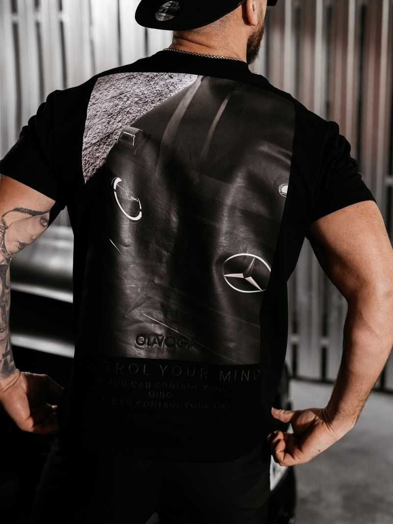 187.T-shirt męski klasyczny BERGO OLAVOGA czarny XL