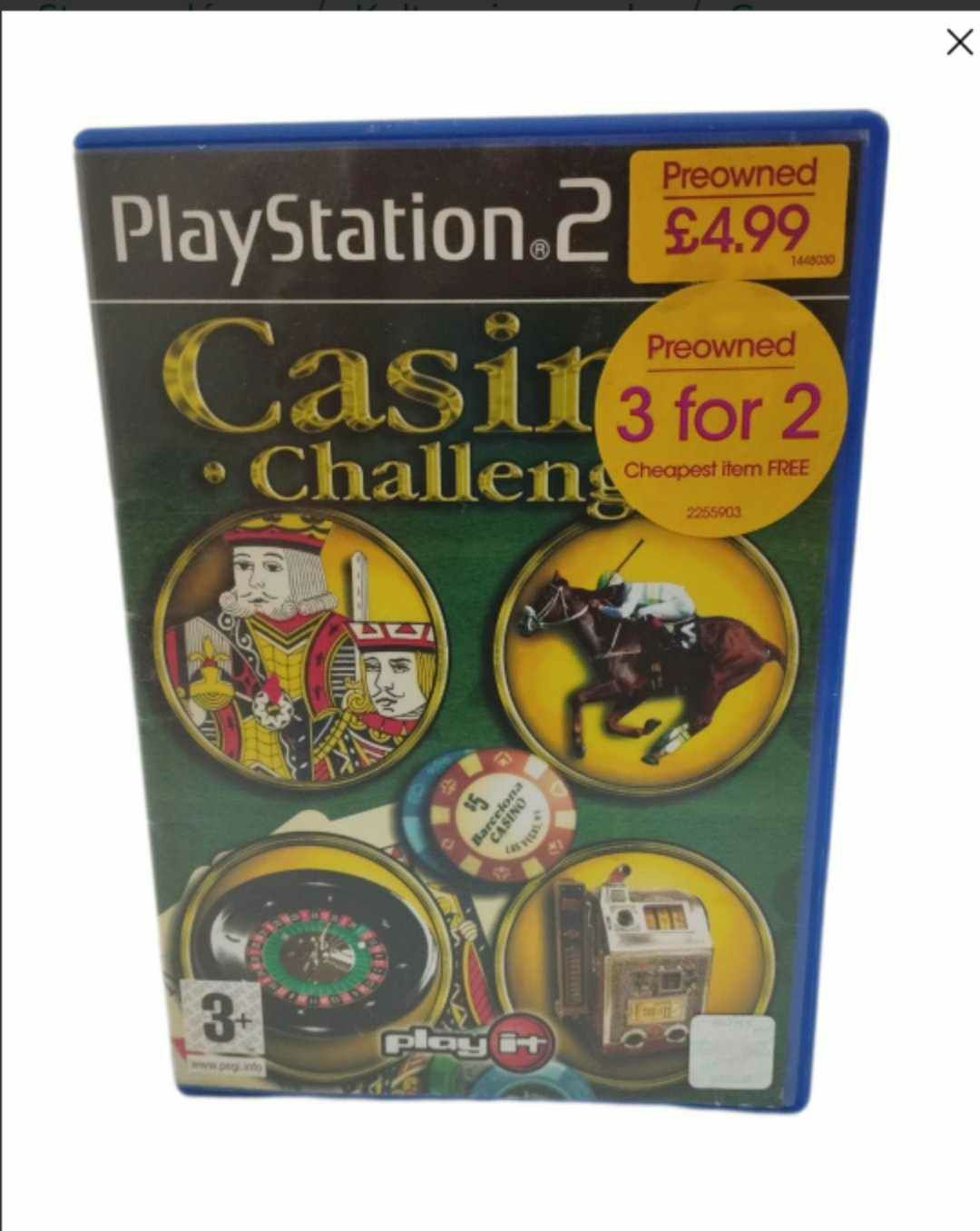Casino challeng na konsole PlayStation 2 ps2