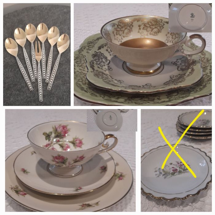 Розовый фарфор,хрусталь,сервизы,салфетки,чайники,трио Германи