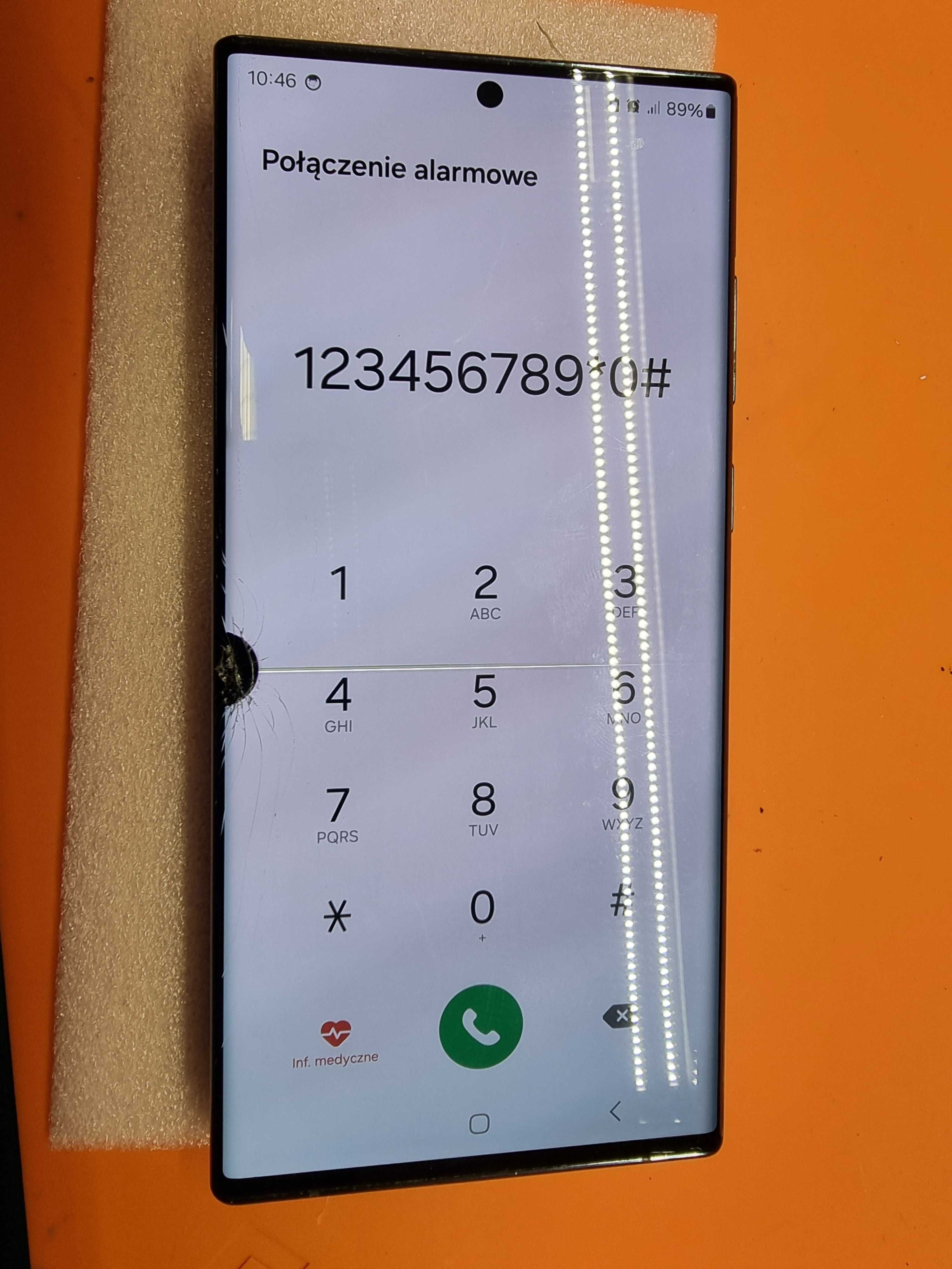 Wyświetlacz s22 ulrta zbita szybka S908 z korpusem