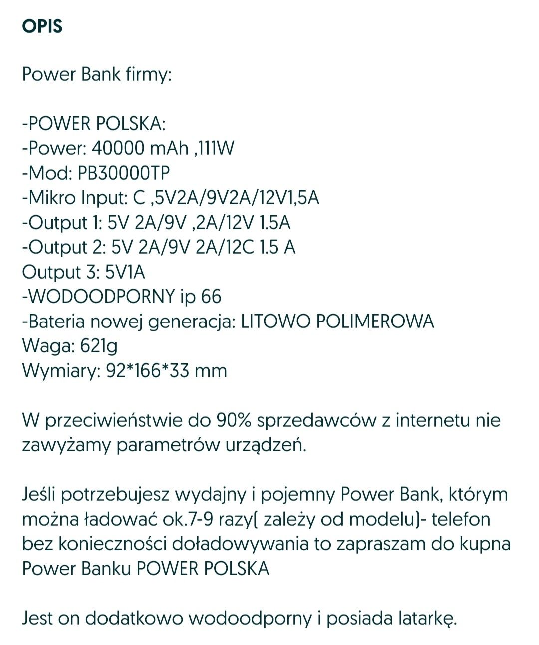 Повербанк 40000mAh,PB30000TP,опт